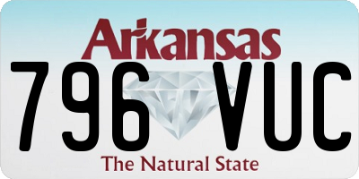 AR license plate 796VUC