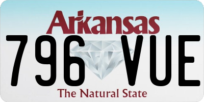 AR license plate 796VUE