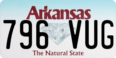 AR license plate 796VUG