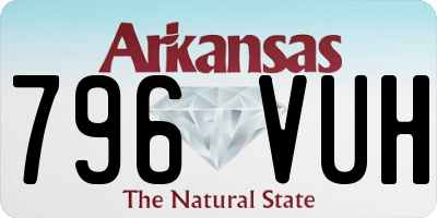 AR license plate 796VUH