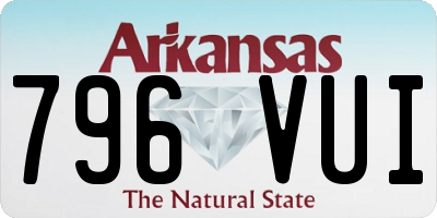 AR license plate 796VUI