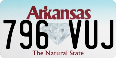 AR license plate 796VUJ