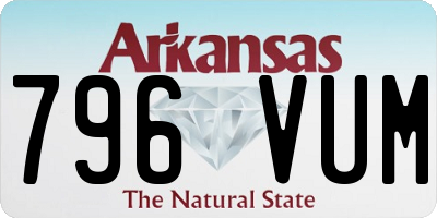 AR license plate 796VUM