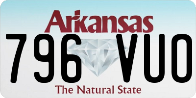 AR license plate 796VUO