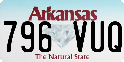 AR license plate 796VUQ