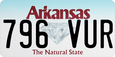 AR license plate 796VUR