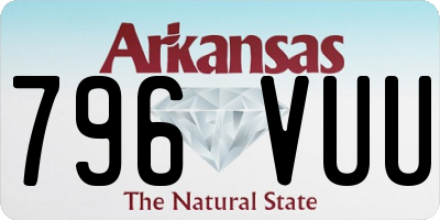 AR license plate 796VUU
