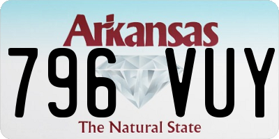 AR license plate 796VUY