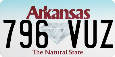 AR license plate 796VUZ