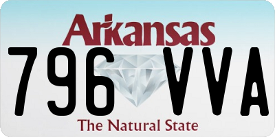AR license plate 796VVA