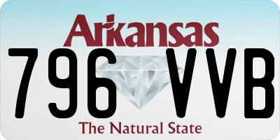 AR license plate 796VVB
