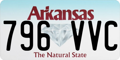 AR license plate 796VVC