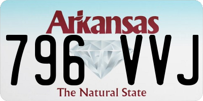AR license plate 796VVJ