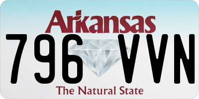 AR license plate 796VVN