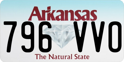 AR license plate 796VVO