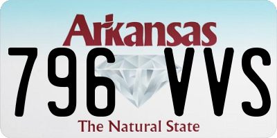 AR license plate 796VVS
