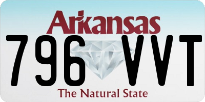 AR license plate 796VVT