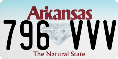 AR license plate 796VVV