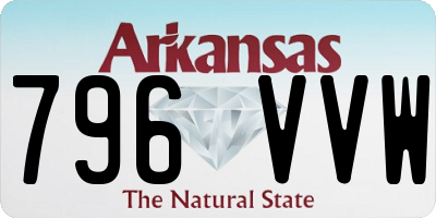 AR license plate 796VVW