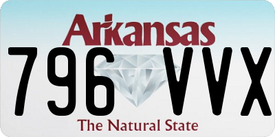 AR license plate 796VVX