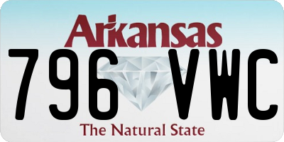 AR license plate 796VWC