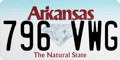 AR license plate 796VWG