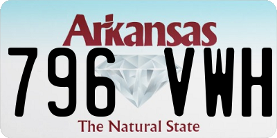 AR license plate 796VWH