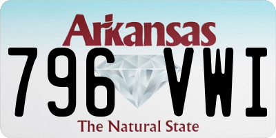 AR license plate 796VWI