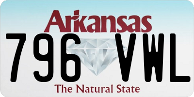 AR license plate 796VWL