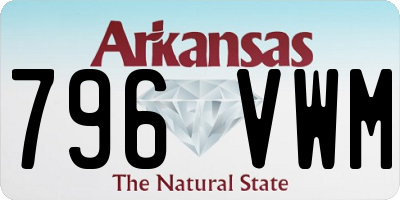 AR license plate 796VWM