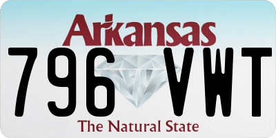 AR license plate 796VWT