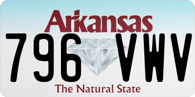AR license plate 796VWV