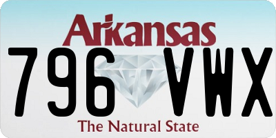 AR license plate 796VWX