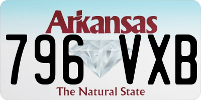 AR license plate 796VXB