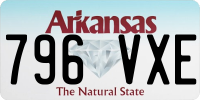AR license plate 796VXE