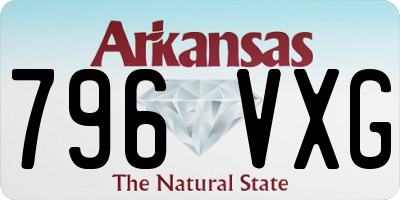 AR license plate 796VXG