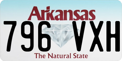 AR license plate 796VXH