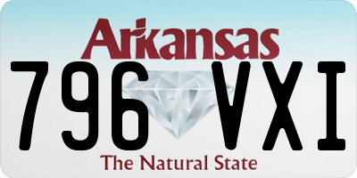 AR license plate 796VXI