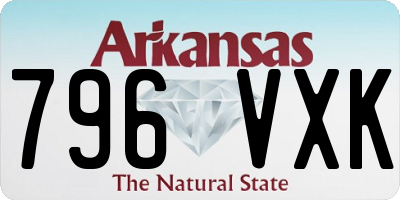 AR license plate 796VXK