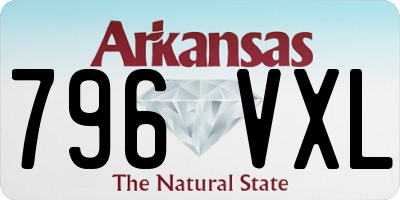 AR license plate 796VXL