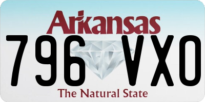 AR license plate 796VXO