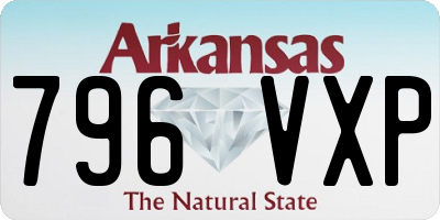 AR license plate 796VXP