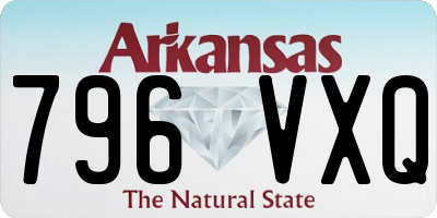 AR license plate 796VXQ