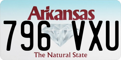 AR license plate 796VXU