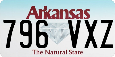 AR license plate 796VXZ