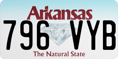 AR license plate 796VYB