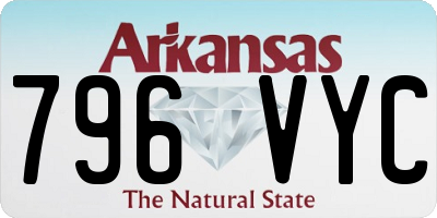 AR license plate 796VYC
