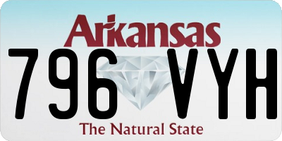 AR license plate 796VYH