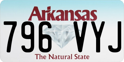 AR license plate 796VYJ