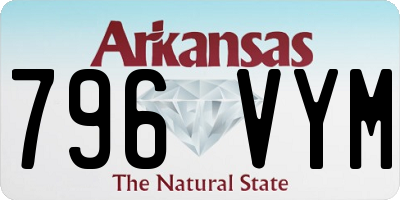 AR license plate 796VYM